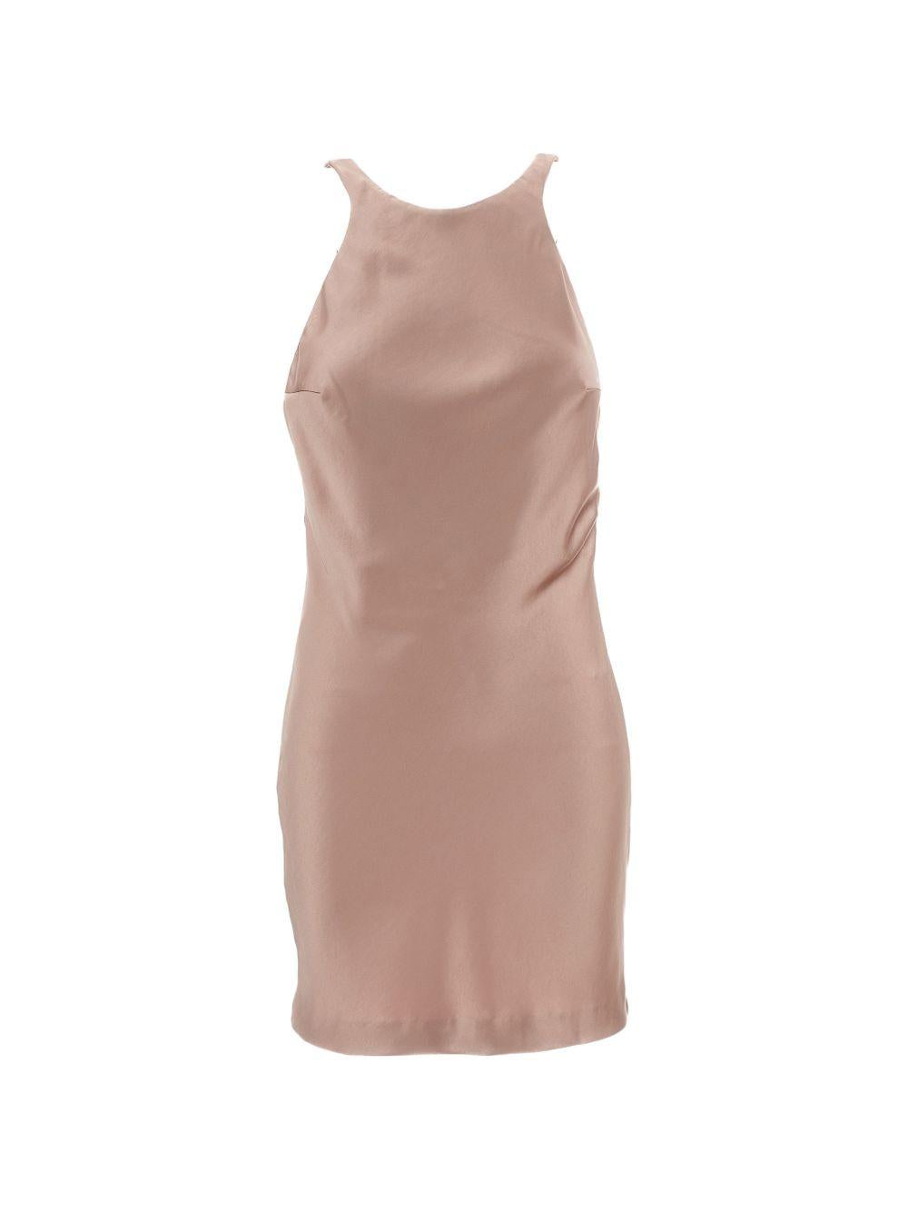 Abito corto Carmen con scollo in beige The Andamane - donna 