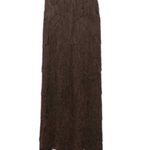 Gonna lunga con frange  in marrone Bless - donna 