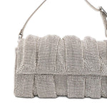 Borsa a mano con cristalli in argento Benedetta Bruzziches - donna 