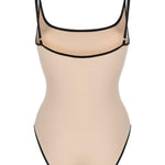 Costume intero con spalline sottili in beige Toteme - donna 