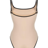 Costume intero con spalline sottili in beige Toteme - donna 