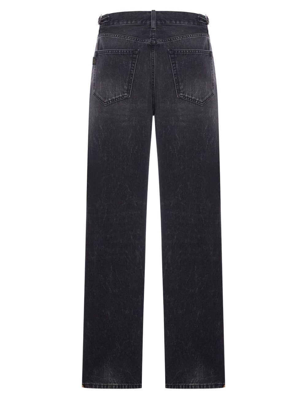 Jeans dritti con cinque tasche in  nero Haikure - uomo 