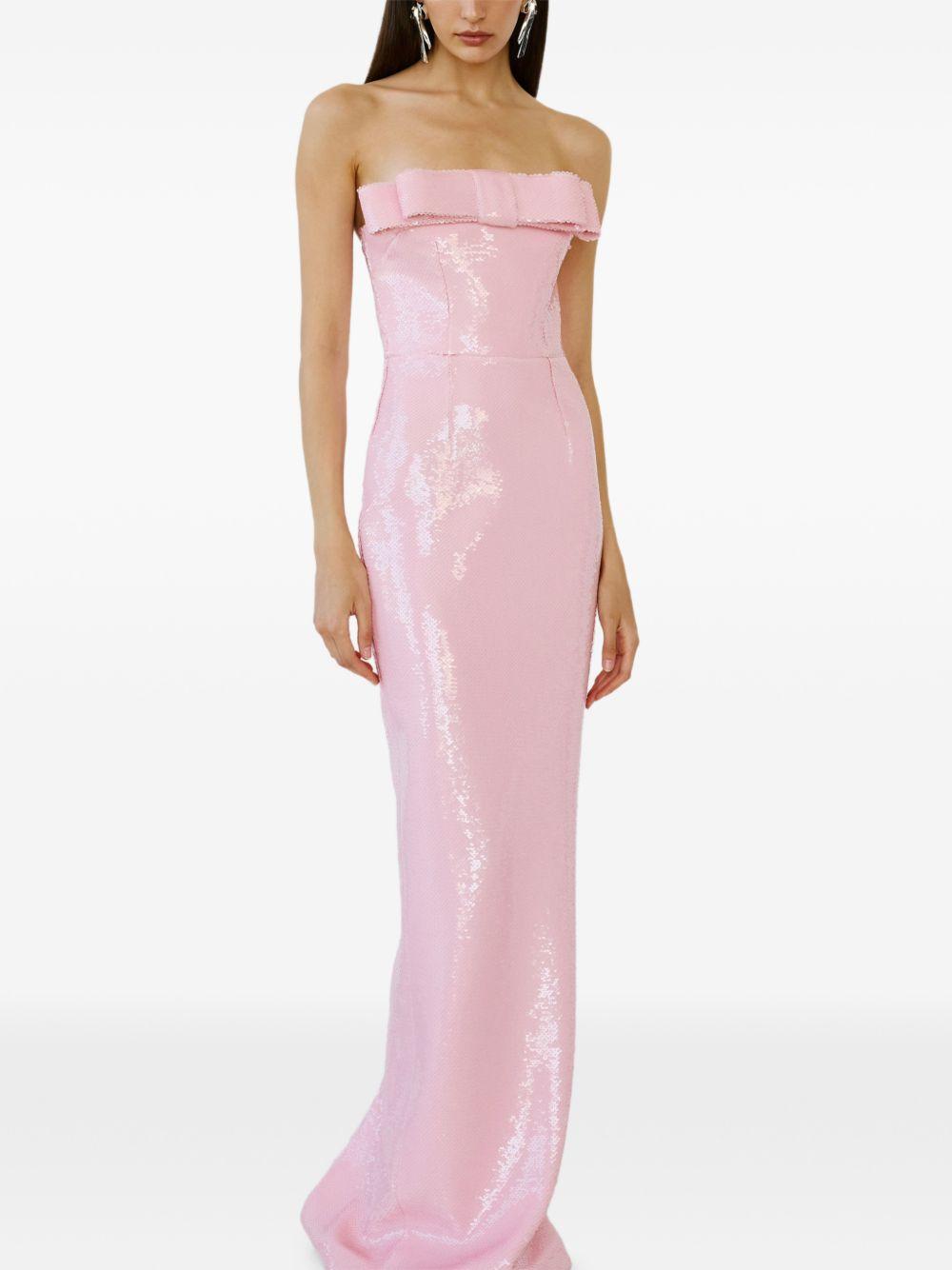 ABITO LUNGO SISU CON PAILLETTES IN ROSA THE NEW ARRIVALS ILKYAZ OZEL - DONNA 