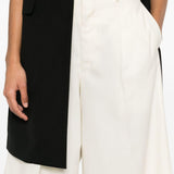 Pantaloni svasati in lana bianco Comme Des Garçons - donna 