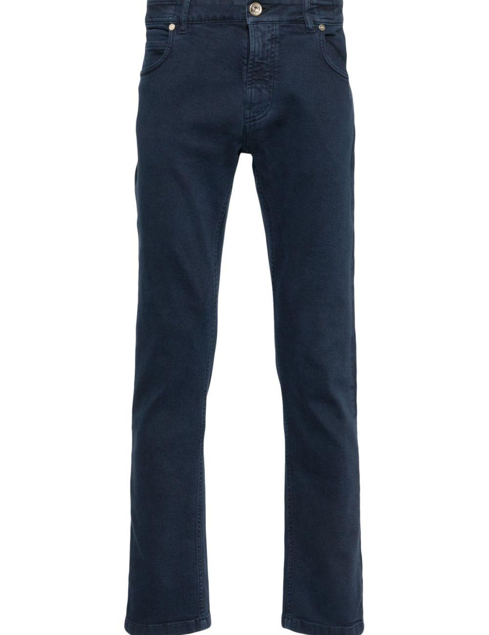 Jeans affusolati a vita bassa in blu Eleventy - uomo 