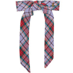 Clip per capelli con fiocco in tartan multicolor vivienne westwood - donna 