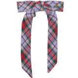 Clip per capelli con fiocco in tartan multicolor vivienne westwood - donna 