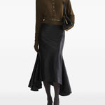Body con colletto stile polo in verde 