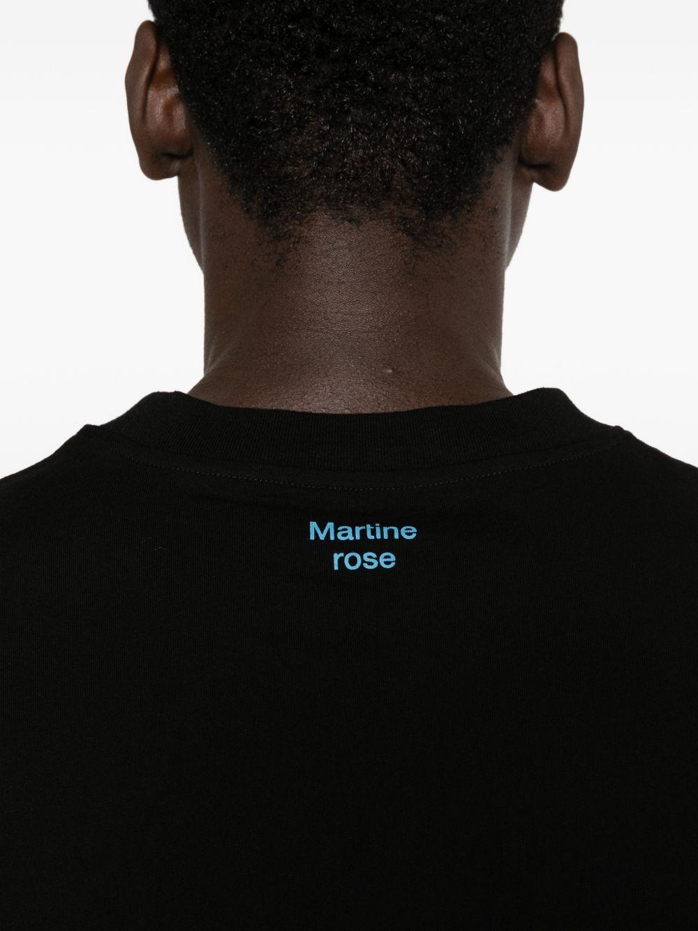 T-shirt con grafica in nero Martine rose - unisex 