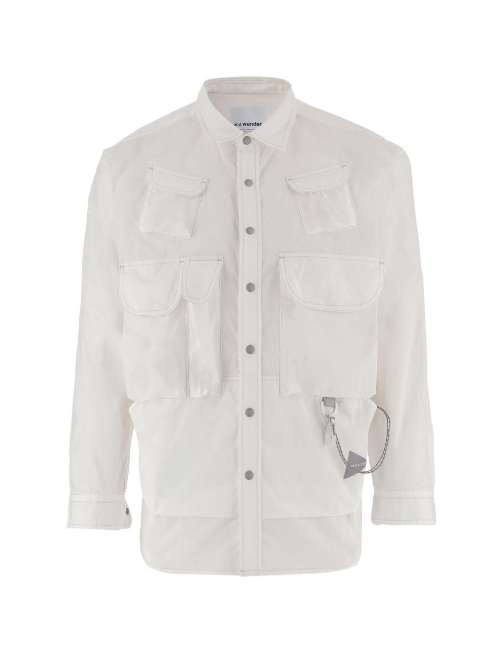 Camicia con tasche in bianco and Wander - uomo 