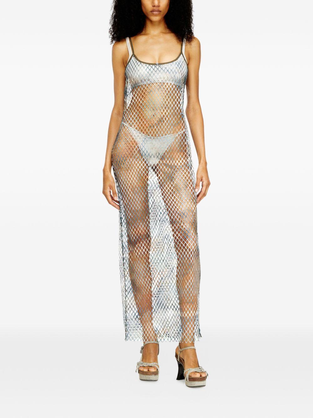 Copricostume in rete in blu Diesel - donna 