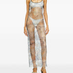 Copricostume in rete in blu Diesel - donna 