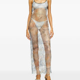 Copricostume in rete in blu Diesel - donna 