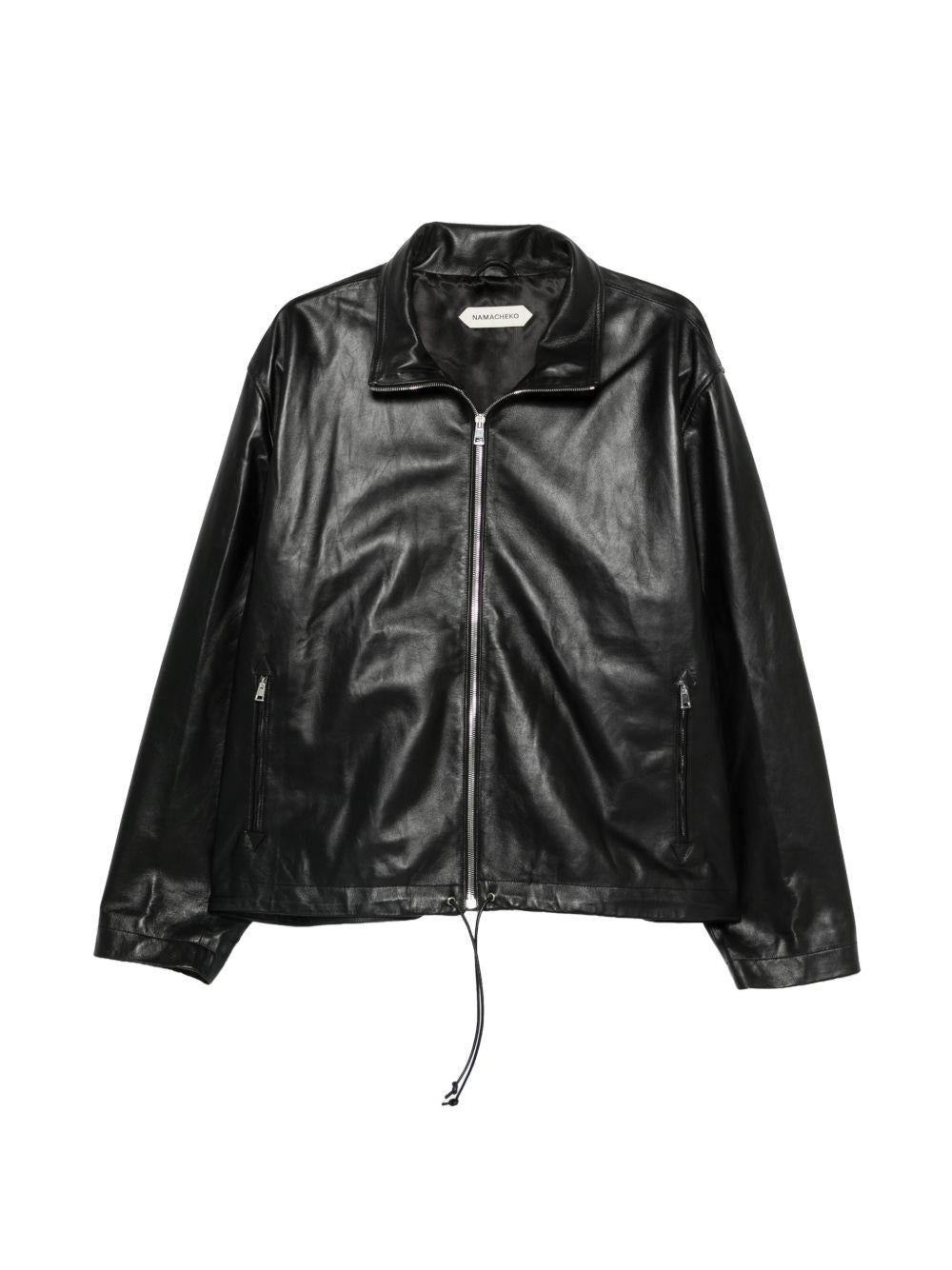 Giacca Cariddi in pelle nero Namacheko - uomo 