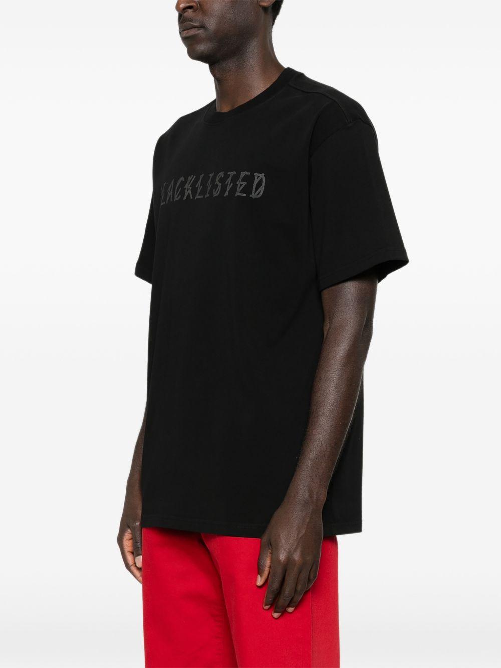 T-shirt con stampa grafica in nero 44 label group - uomo 