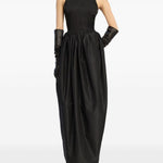 Abito con scollo all'americana in nero Rotate holiday - donna 