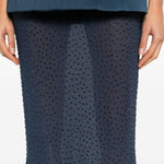 Gonna maxi con cristalli in blu Rebecca vallance - donna 