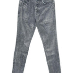 Jeans con lavaggio acido in blu Purple - uomo 