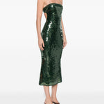 Abito di paillettes in verde Oséree - donna 