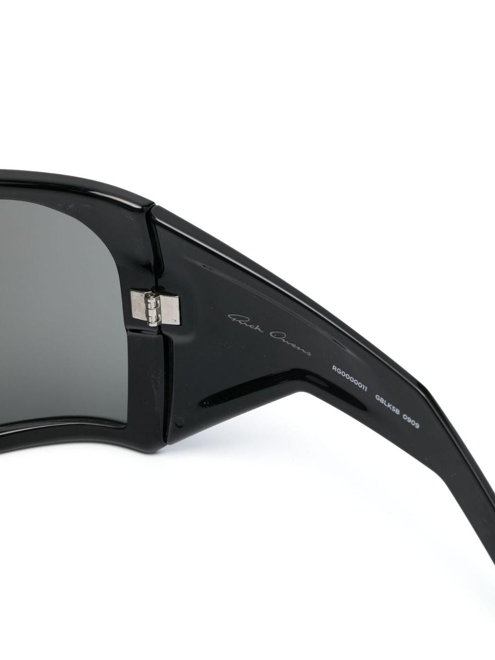 Occhiali da sole kriester con montatura oversize in nero 