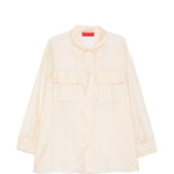 Camicia con design trasparente daria in avorio The latest - donna 