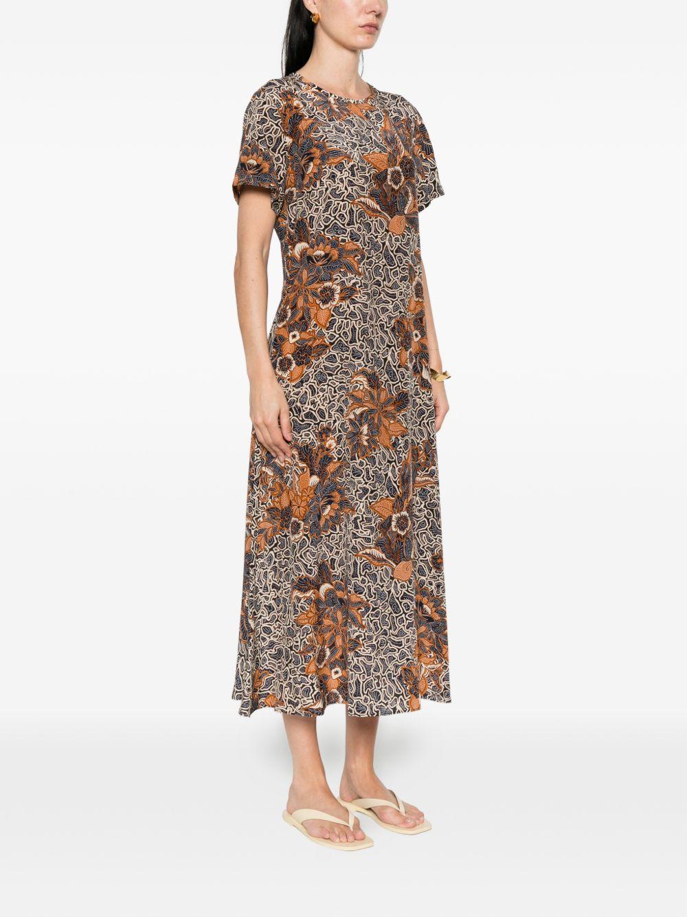 Abito midi crespo multicolore Max Mara Weekend - donna 
