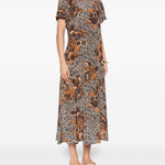 Abito midi crespo multicolore Max Mara Weekend - donna 