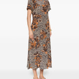 Abito midi crespo multicolore Max Mara Weekend - donna 