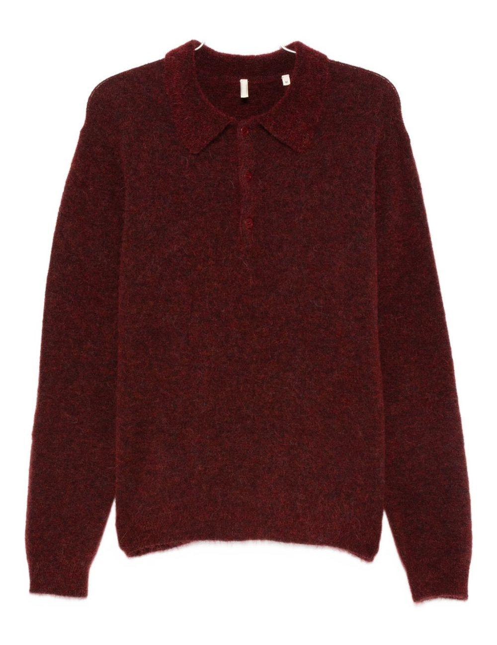 Polo a maniche lunghe in rosso Sunflower - uomo 