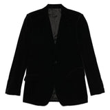 Blazer monopetto in nero Lardini - uomo 