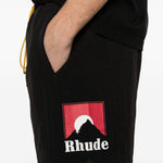 Costume da bagno con logo in nero Rhude - uomo 
