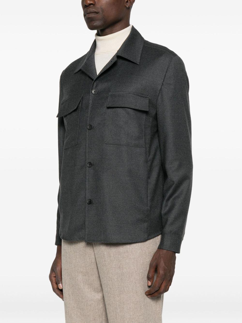 Camicia con taschino e bottoni in grigio Briglia 1949 - uomo 