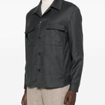 Camicia con taschino e bottoni in grigio Briglia 1949 - uomo 