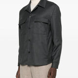 Camicia con taschino e bottoni in grigio Briglia 1949 - uomo 