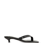 Sandali infradito in nappa in nero 