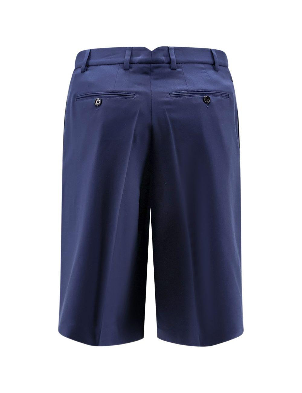 Bermuda plissettati in blu Ami paris - uomo 