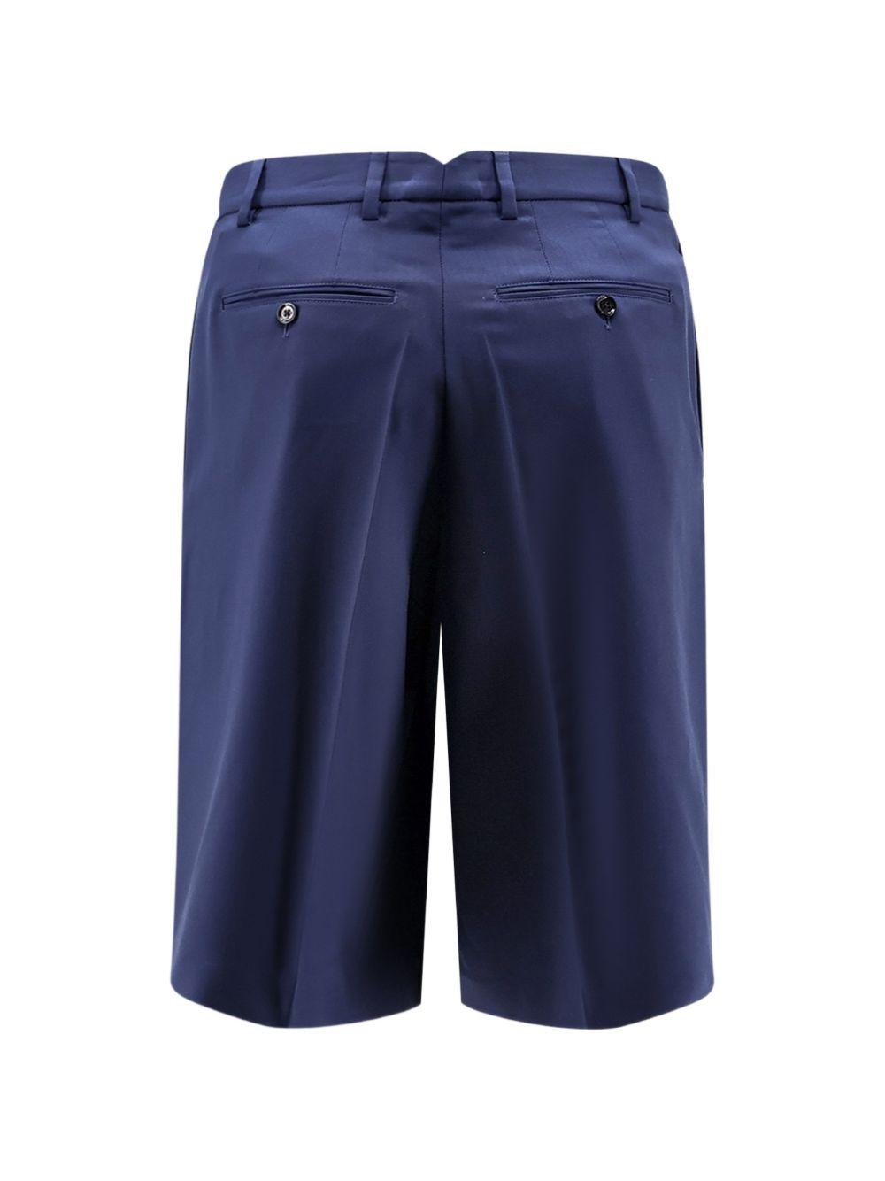 Bermuda plissettati in blu Ami paris - uomo 