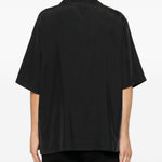 Camicia a maniche corte in nero 