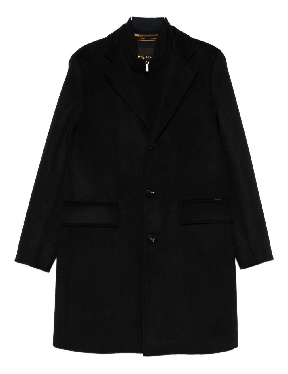 Cappotto monopetto in blu Moorer - uomo 