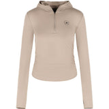 Top con cappuccio in beige Adidas by stella mc cartney - donna 