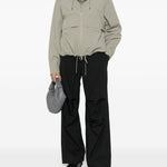 Giacca con cappuccio e zip in grigio Rains - donna 