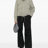 Giacca con cappuccio e zip in grigio Rains - donna 