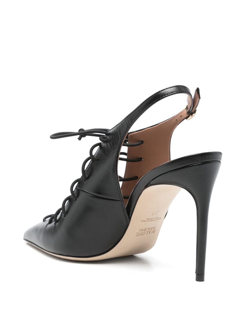 Decollete Alia in nero 90mm 