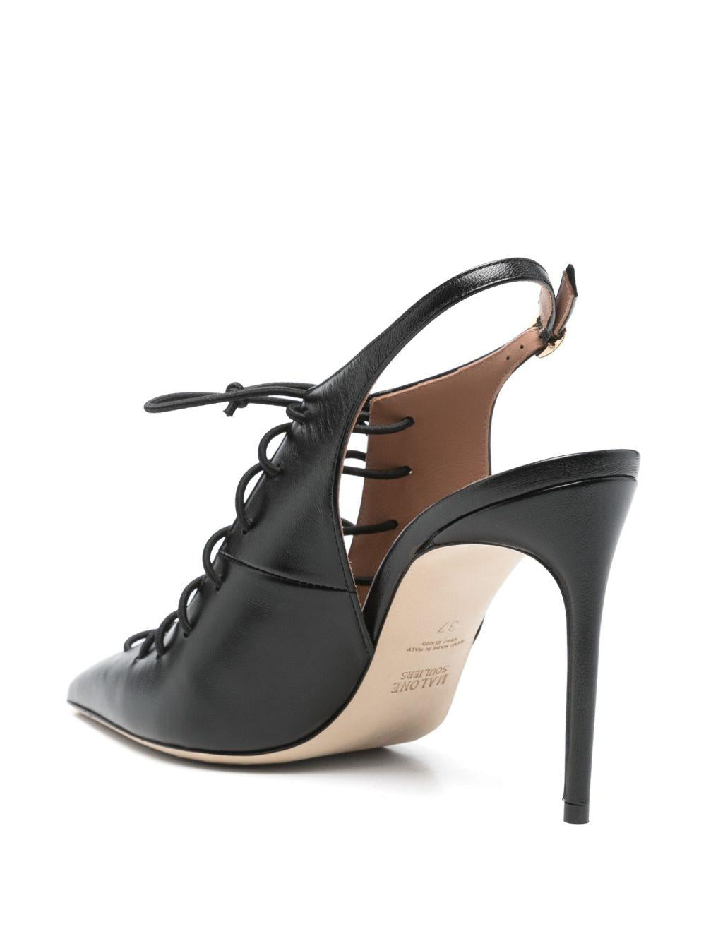 Decollete Alia in nero 90mm 