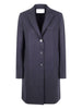 Women's black single-breasted coat by Harris Wharf London