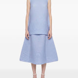 Top a collo alto in celeste Melitta Baumeister - donna 