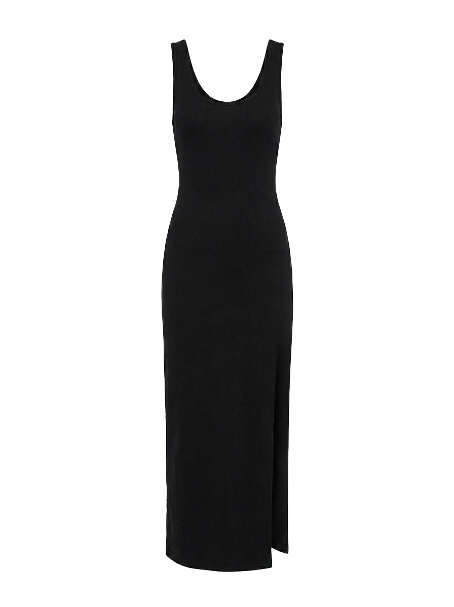 Abito midi in cotone opaque in nero Wardrobe NYC - donna 
