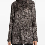 CAMICIA A STAMPA FLOREALE IN GRIGIO GOLDEN GOOSE - DONNA 