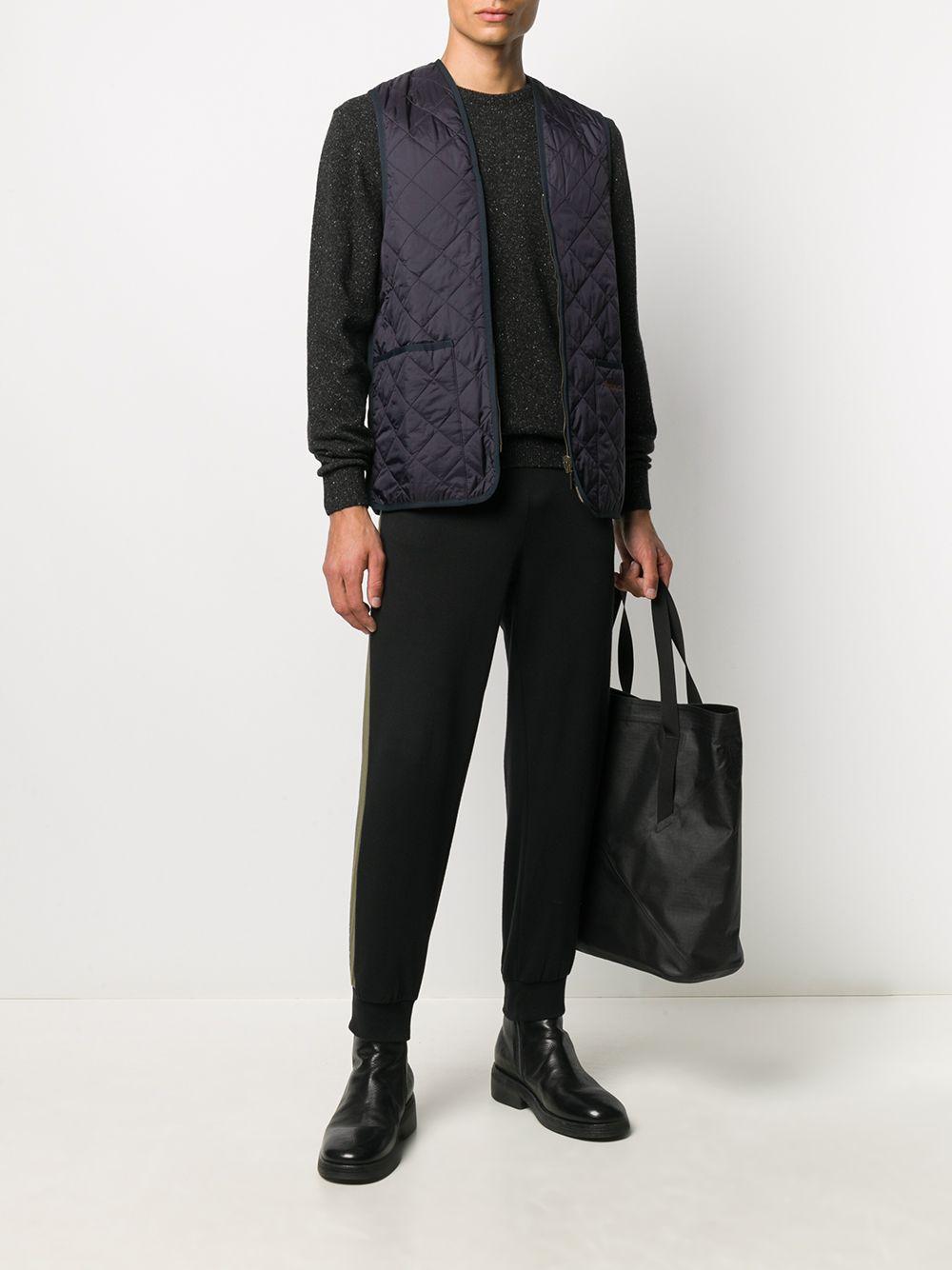 Maglione con ricamo in nero Barbour - uomo 