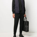 Maglione con ricamo in nero Barbour - uomo 